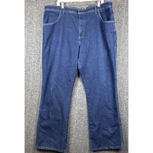 Basic Editions Mens Denim Blue Jeans Size 44x32 Dark Wash